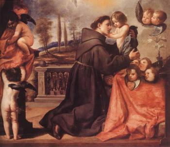 Antonio De Pereda : St Anthony of Padua with Christ Child
